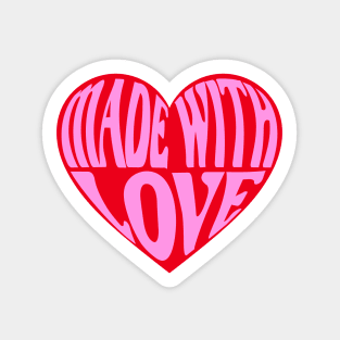 Made with love heart Sticker